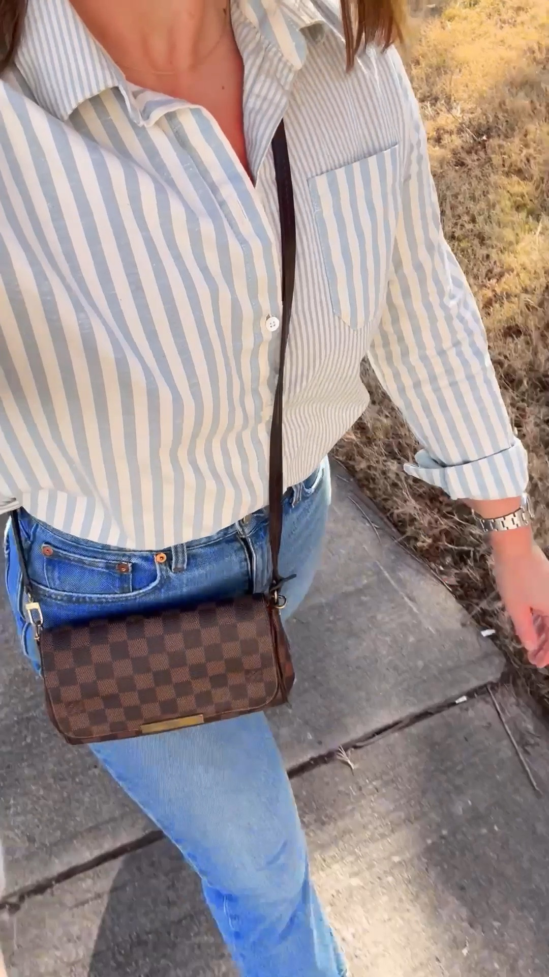 2.2.25 Met a friend for brunch this morning  #ootd. The top I am wearing is an oldie from Sezane, so I have linked similar tops. 🤍