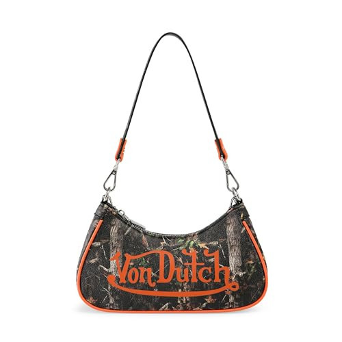Von Dutch Womens Camo Shoulder Bag – Stylish Handbag with Adjustable Strap, Spacious Interior, and Iconic Logo Design (Tree Camo) | Amazon (US)