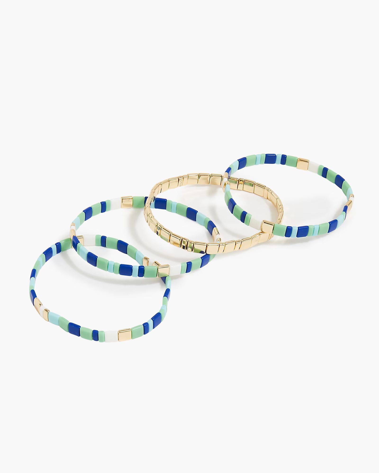 Beaded stretch bracelets set-of-four | J.Crew Factory