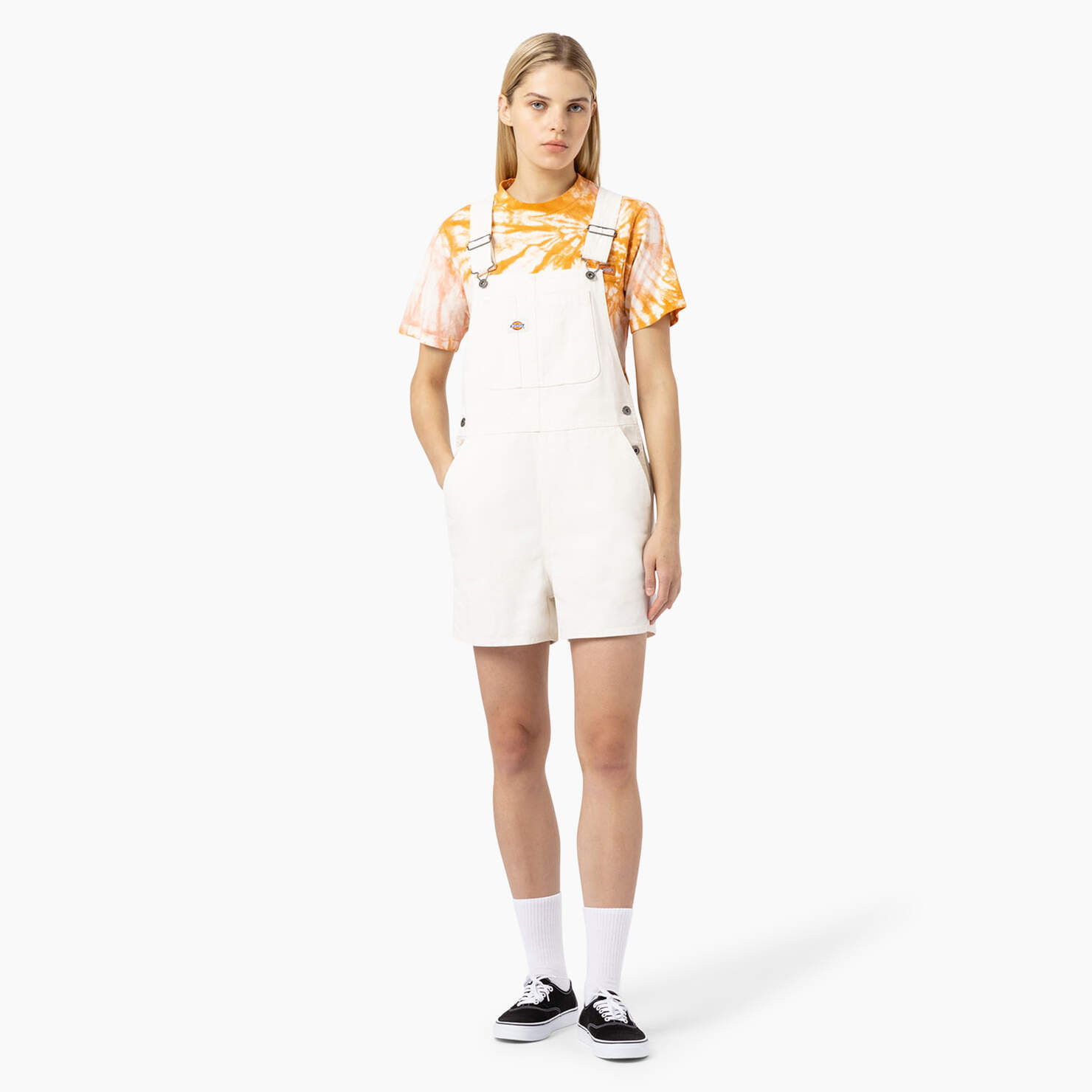 Women's Relaxed Fit Duck Bib Shortalls - Dickies US | Dickies