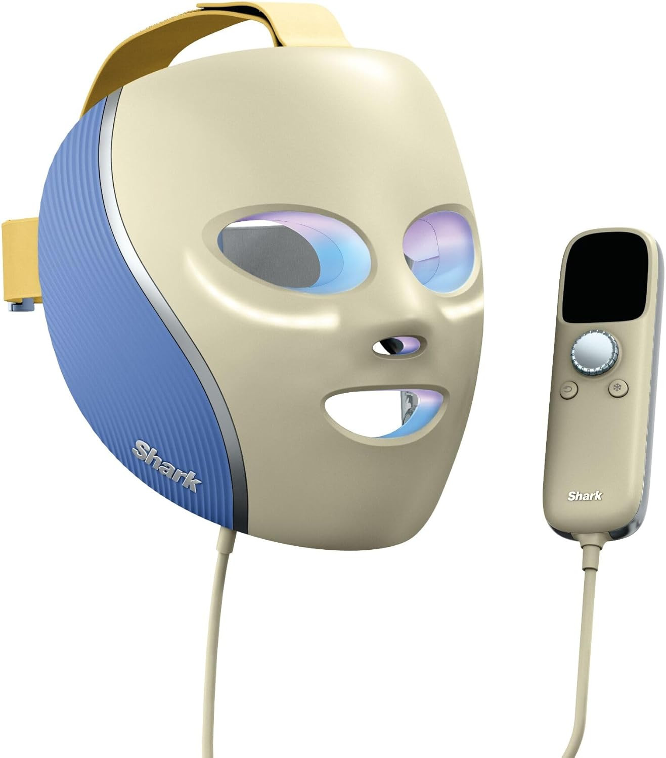 Shark CryoGlow LED Face Mask with Under-Eye Cooling, Anti-Ageing & Blemish Repair, Red & Blue LED... | Amazon (UK)