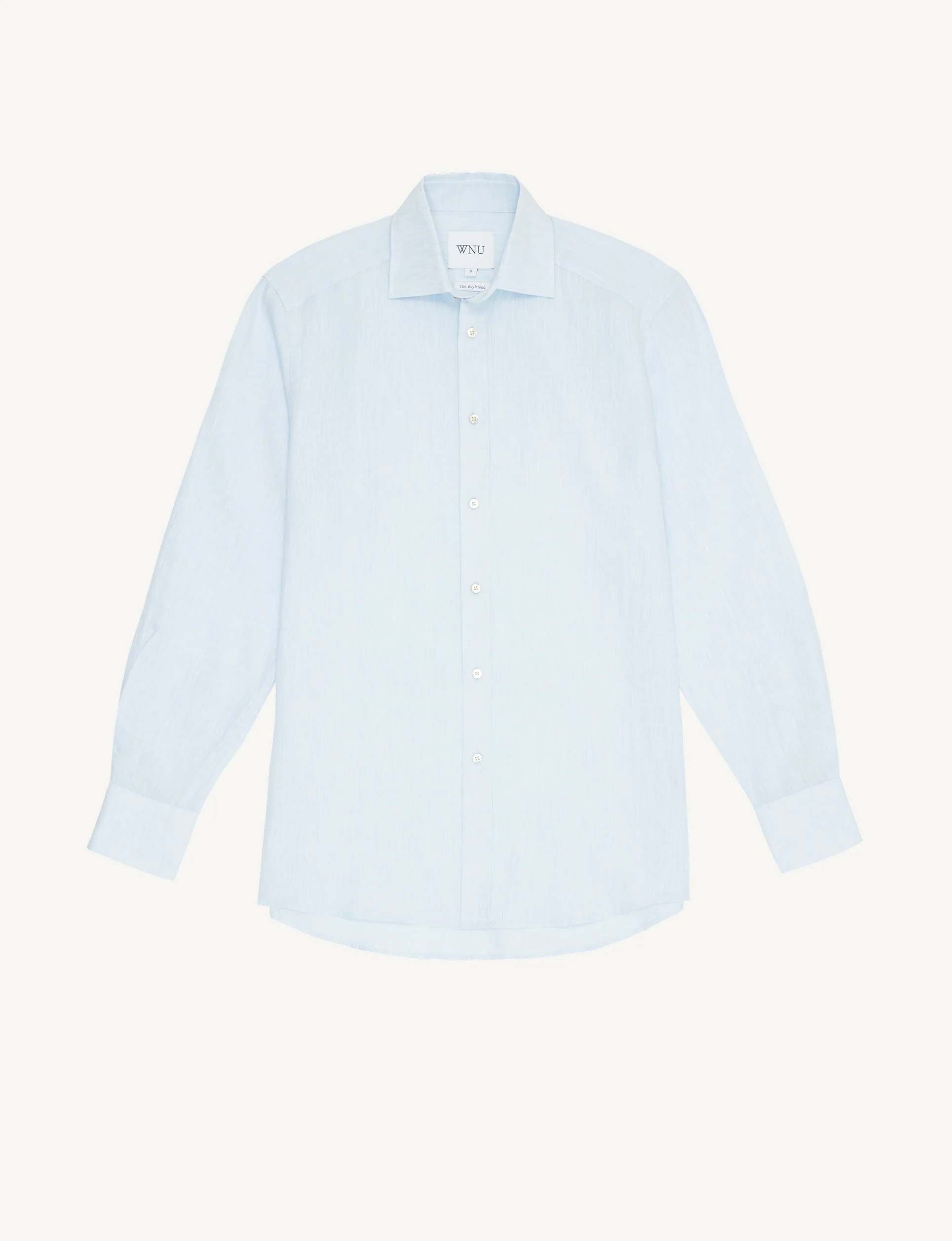 WNU Women's Periwinkle Blue Linen Boyfriend Shirt | With Nothing Underneath | With Nothing Underneath