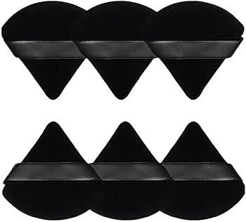 Pimoys 6 Pcs Powder Puff Face Soft Triangle Makeup Puff Velour Makeup Sponge Stocking Stuffers fo... | Amazon (US)