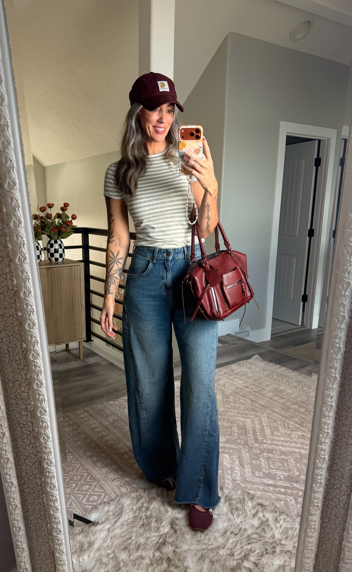 Rediscovered a favorite pair of jeans while doing my jeans purge! These free people wide leg jeans are a splurge but so good!

#LTKSeasonal #LTKOver40 #LTKmomlife