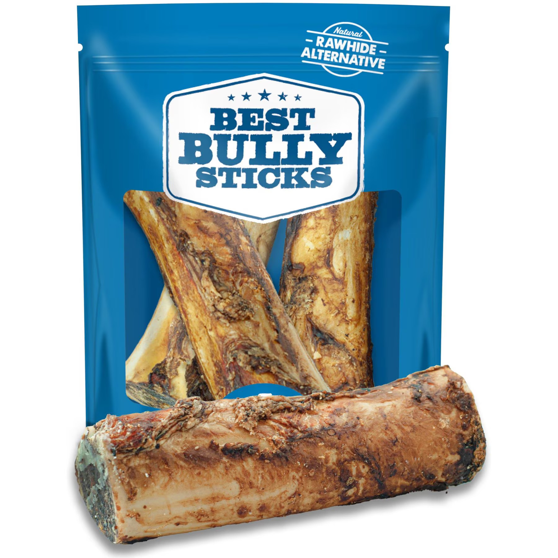 Best Bully Sticks 5-6-in Beef Marrow Bones Natural Dog Treats, 3 count | Chewy