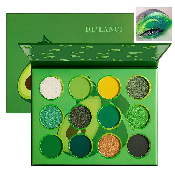 BEUSELF Green Eyeshadow Palette, Highly Pigmented Professional Yellow Teal Forest Green Eye Shado... | Amazon (US)