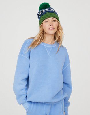 OFFLINE By Aerie Cloud Fleece Crewneck Sweatshirt | American Eagle Outfitters (US & CA)