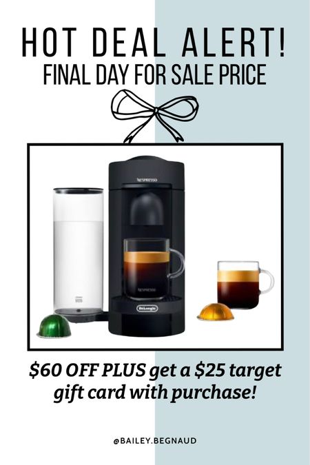 Hot deal alert!!

Last day to get this for $60 off PLUS you get a $25 Target 🎯gift card when you buy this coffee maker 🙌🏻👏🏻



#LTKSeasonal #LTKGiftGuide #LTKHoliday