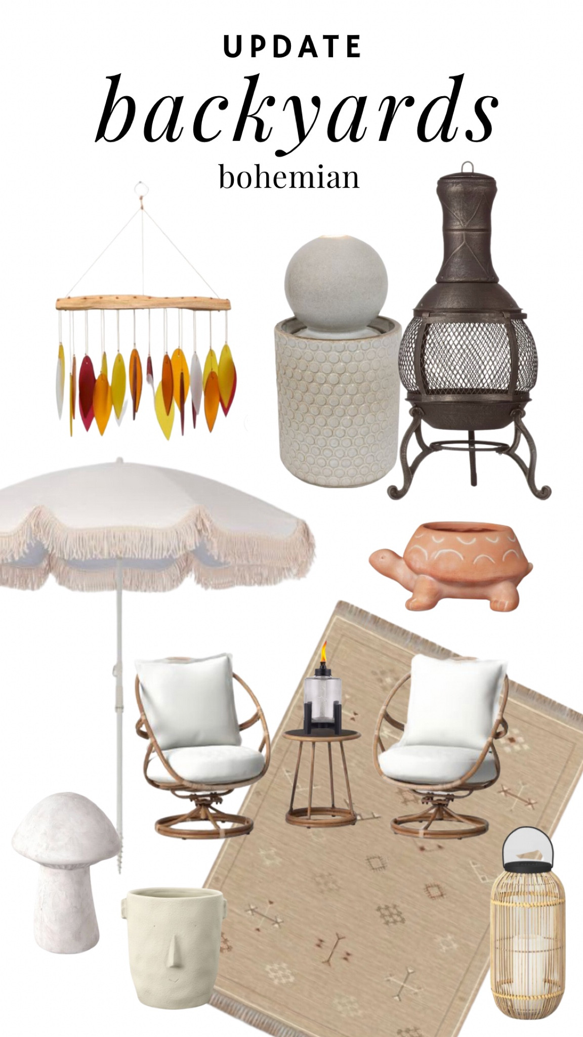 Backyard update: bohemian style 

#LTKFind #LTKsalealert #LTKhome