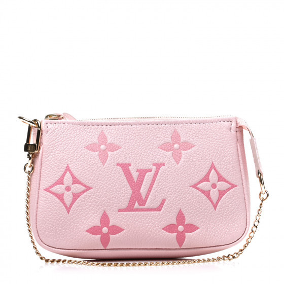 LOUIS VUITTON Empreinte Monogram Giant By The Pool Mini Pochette Accessories Rosebud | Fashionphile