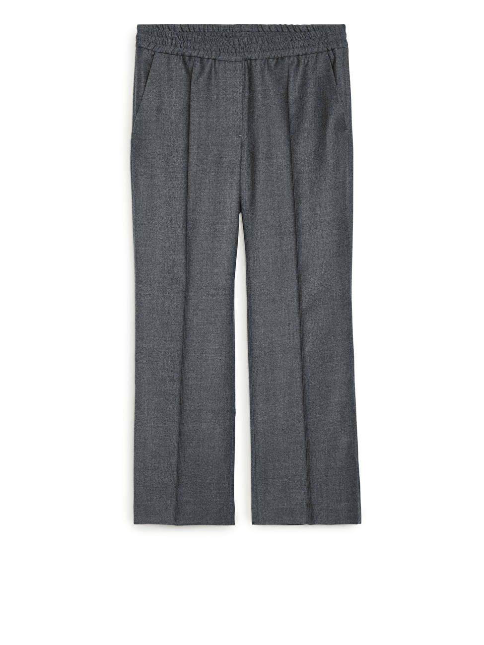 Wool Flannel Pull-On Trousers | ARKET