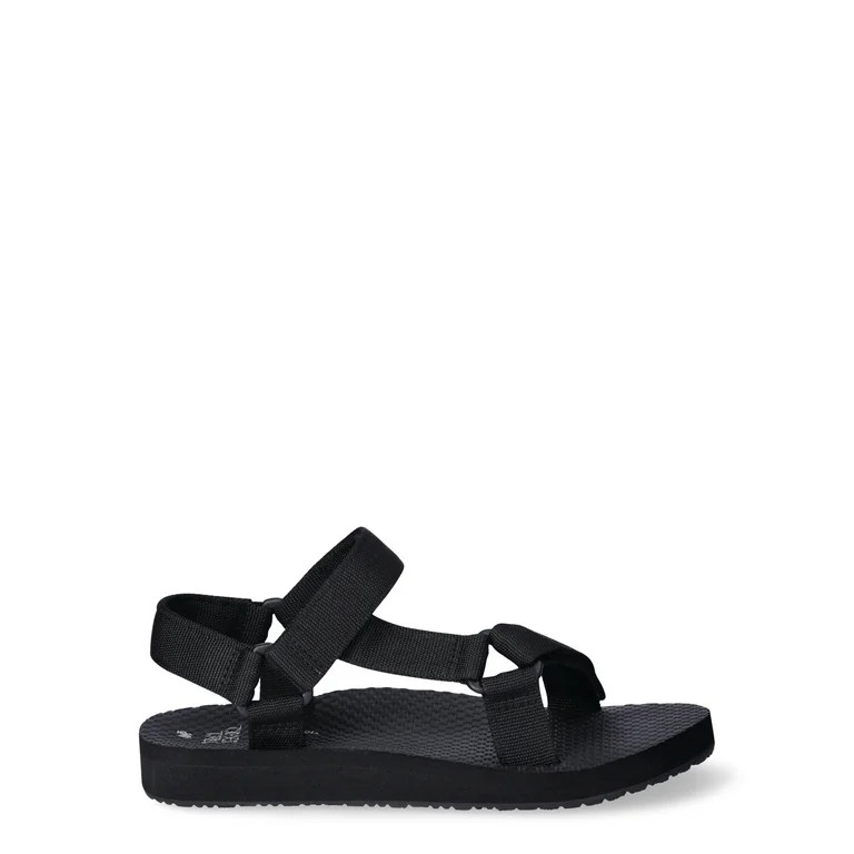 Time and Tru Women's Nature Flat Sandals, Wide Width Available - Walmart.com | Walmart (US)