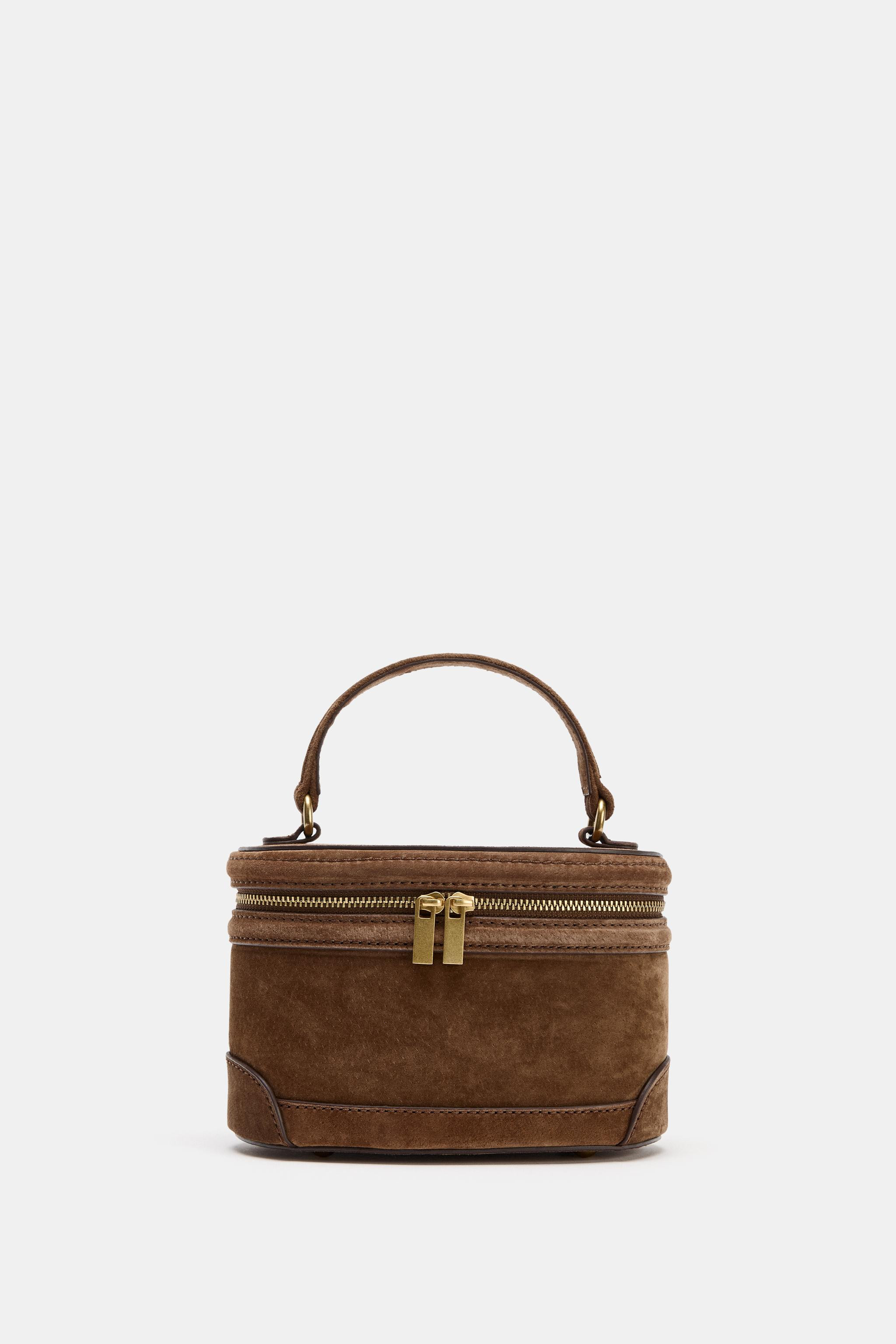 RIGID LEATHER HANDBAG | Zara Canada