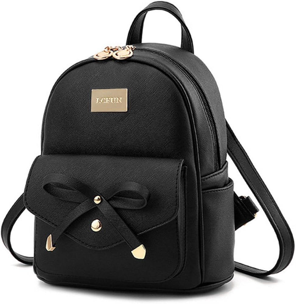 Cute Mini Leather Backpack Fashion Small Daypacks Purse for Girls and Women | Amazon (US)