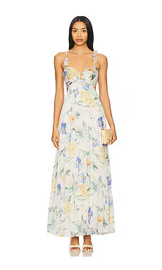 ASTR the Label Emese Dress in Blue Multi Floral from Revolve.com | Revolve Clothing (Global)