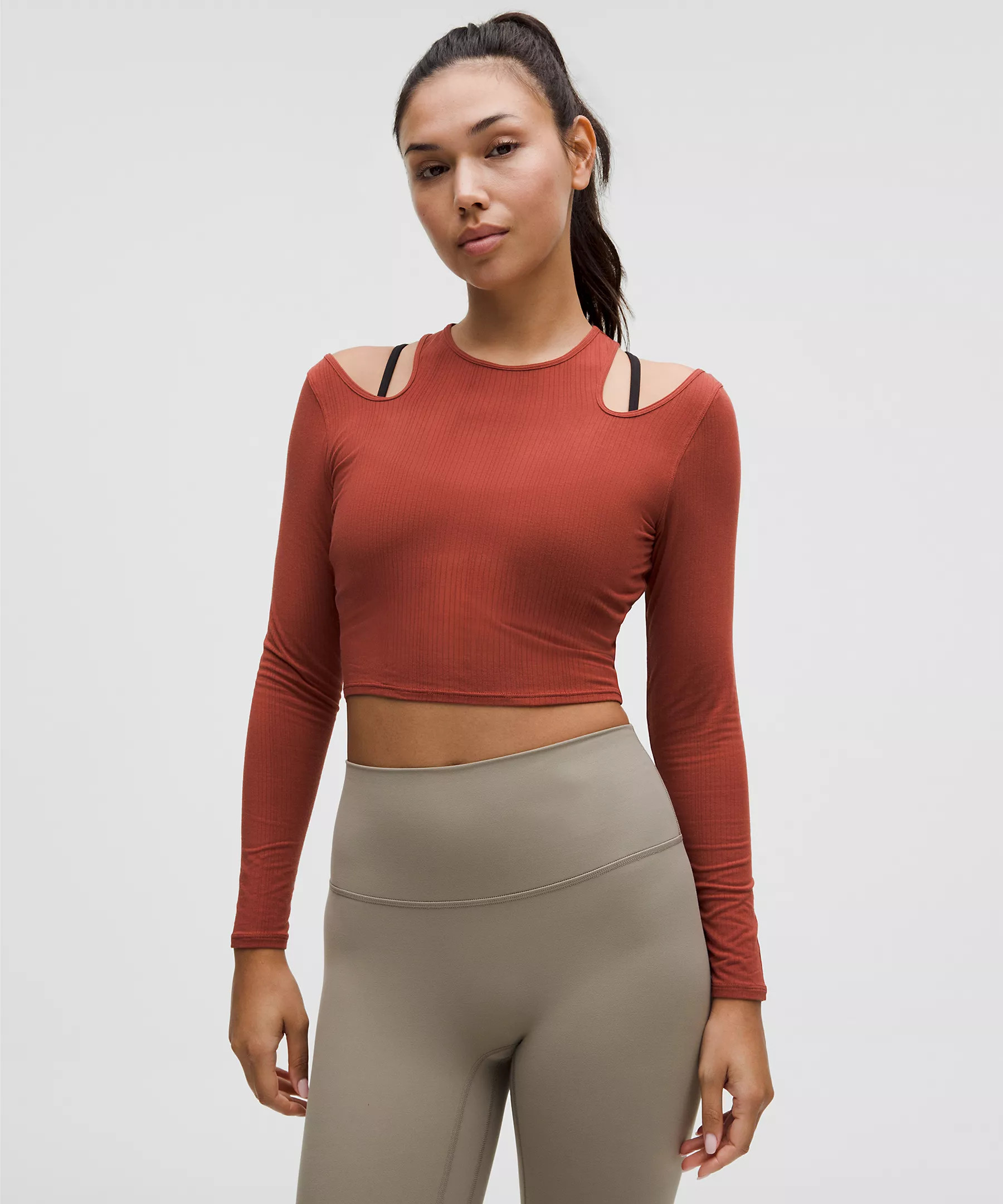 Shoulder Cut-Out Yoga Long-Sleeve Shirt | Lululemon (US)