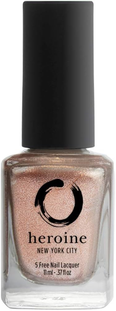 heroine.nyc rose gold metallic nail polish - Cruelty-Free - Vegan and Non-Toxic Formula - .37 fl.... | Amazon (US)