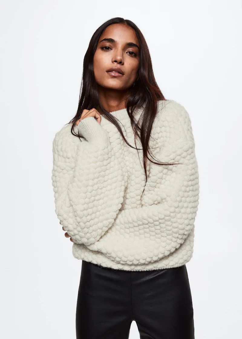 Textured knit sweater -  Women | Mango USA | MANGO (US)