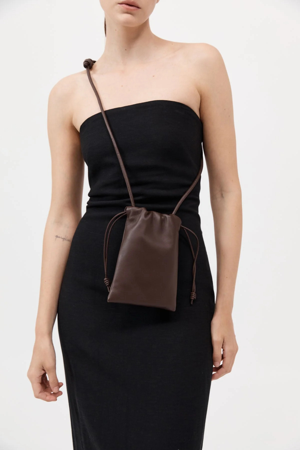 Soft Drawstring Pouch - Chocolate | St. Agni (US, UK, EU)