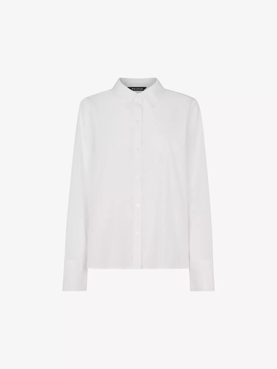 Boxy-fit long-sleeve cotton shirt | Selfridges