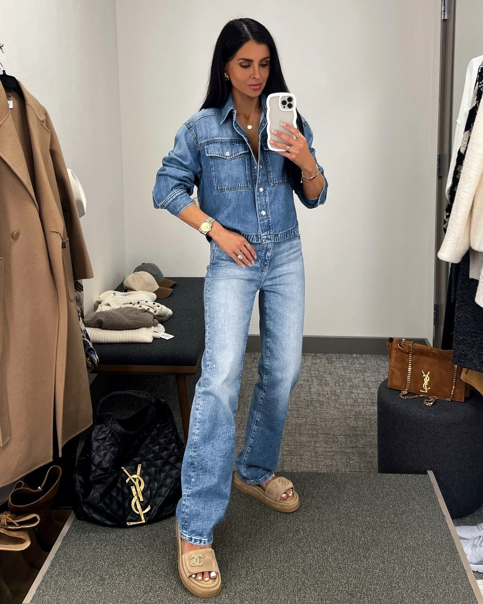 Nordstrom anniversary sale 2025
Casual outfit ideas 
Madewell cropped denim shirt wearing an XS
Madewell straight leg jeans - wearing a 24
#nordstrom #nsale 

#LTKFindsUnder100 #LTKSaleAlert #LTKSeasonal