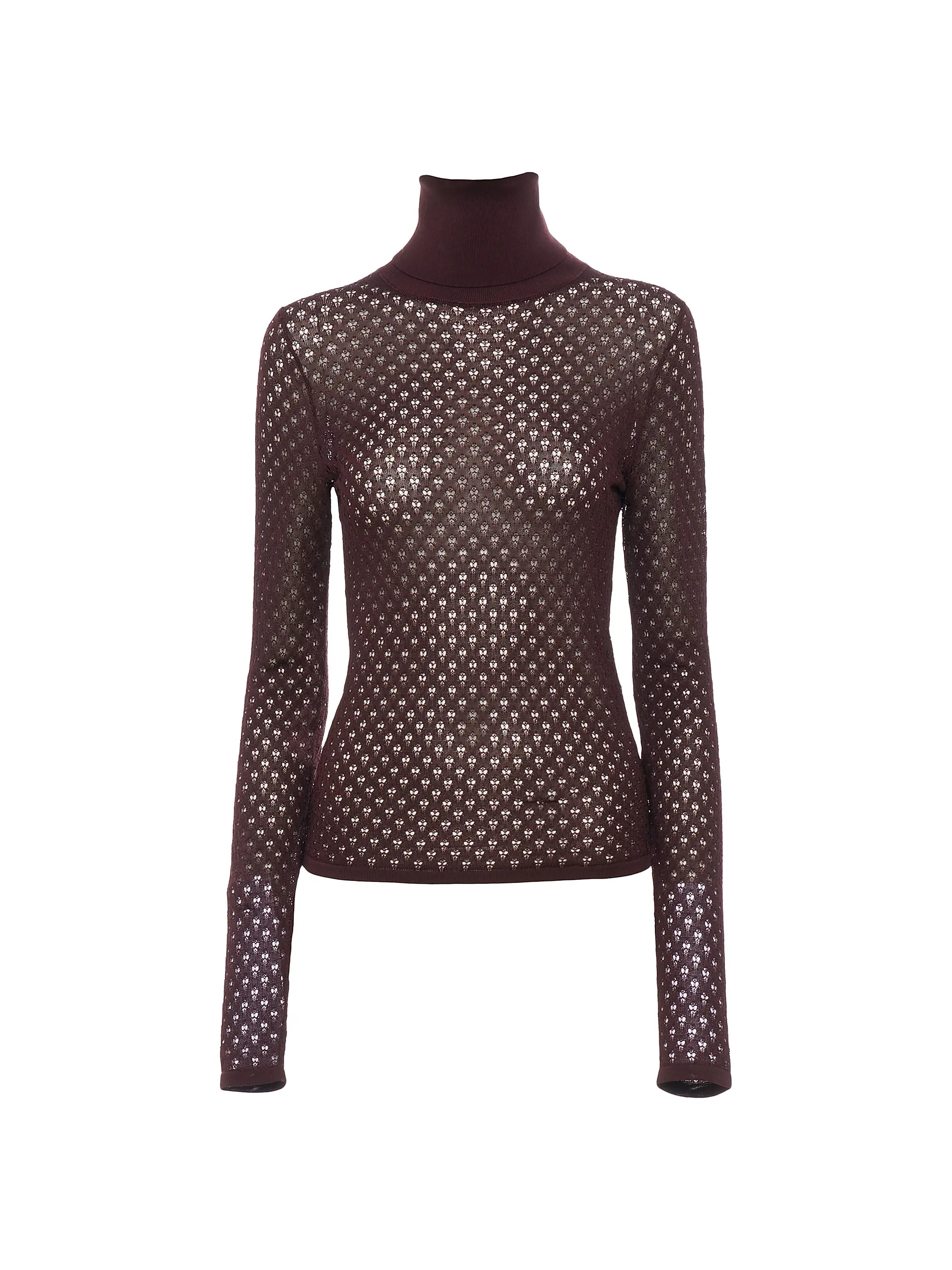 Open-Knit Turtleneck Top | Saks Fifth Avenue