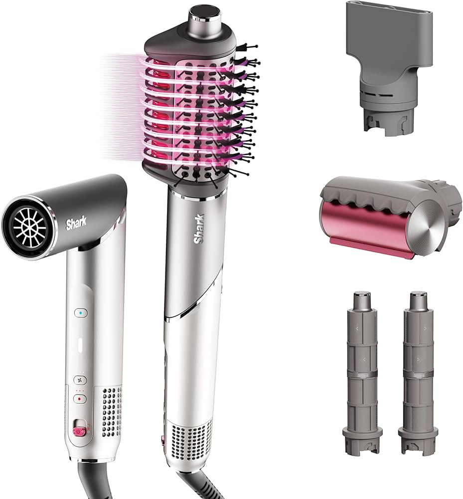 Shark FlexFusion Hair Dryer with Fusion Hair Brush, Ceramic Air Styler with Auto-Wrap Hair Curler... | Amazon (US)