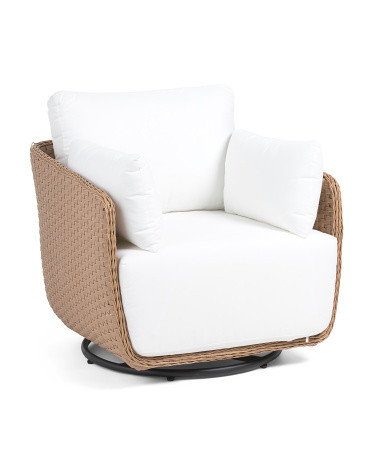 27x32.75 Outdoor Wicker Swivel Chair | Furniture & Lighting | Marshalls | Marshalls