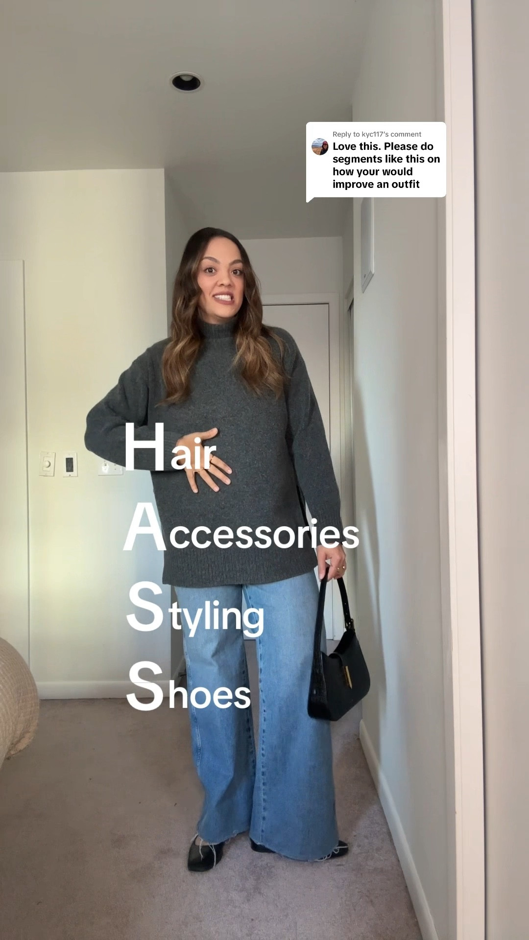 Updating an outfit by looking at my hair, accessories, styling, and shoes! 

-H&M dark grey mockneck sweater, I have a medium. 
-Amo denim Freida jeans, I have a size 29. 
-Black heeled ankle boots, similar linked. 
-Madewell black leather tote bag. 
-Celine Triomphe cat-eye sunglasses. 

#LTKstyletip #LTKwinter #LTKcanada