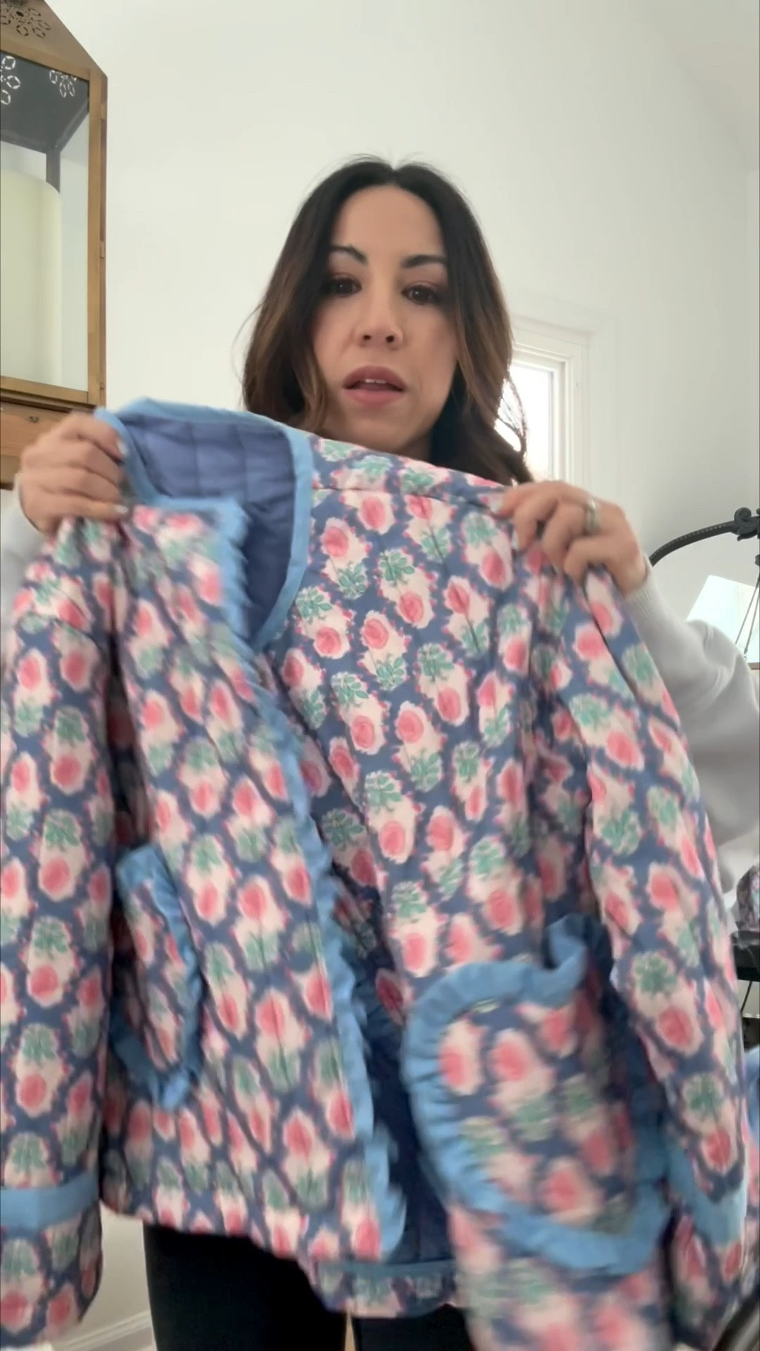 Small sweatshirt. I ordered the quilted jackets in size smalls. Amazon fashion. Love shack fancy inspired. Spring jackets.

#LTKSaleAlert #LTKOver40