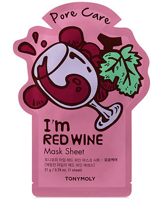 TONYMOLY I'm Red Wine Sheet Mask - (Pore Care) & Reviews - Skin Care - Beauty - Macy's | Macys (US)