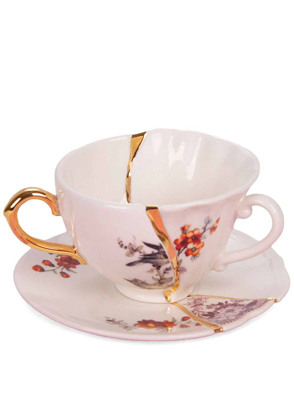 Seletti Kintsugi tea cup and saucer set - Neutrals | Farfetch Global