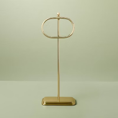 Brass Bathroom Hand Towel Stand Antique Finish - Hearth & Hand™ with Magnolia | Target