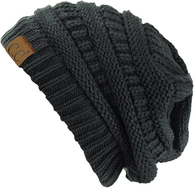 C.C Trendy Warm Chunky Soft Stretch Cable Knit Beanie Skully | Amazon (US)