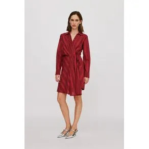 Macaquinho transpasse fio tinto vinho urucum 38 | OffPremium (BR)