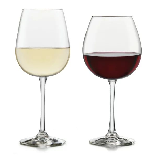 Neive Red & White 12 Piece Wine Glass Set - Walmart.com | Walmart (US)