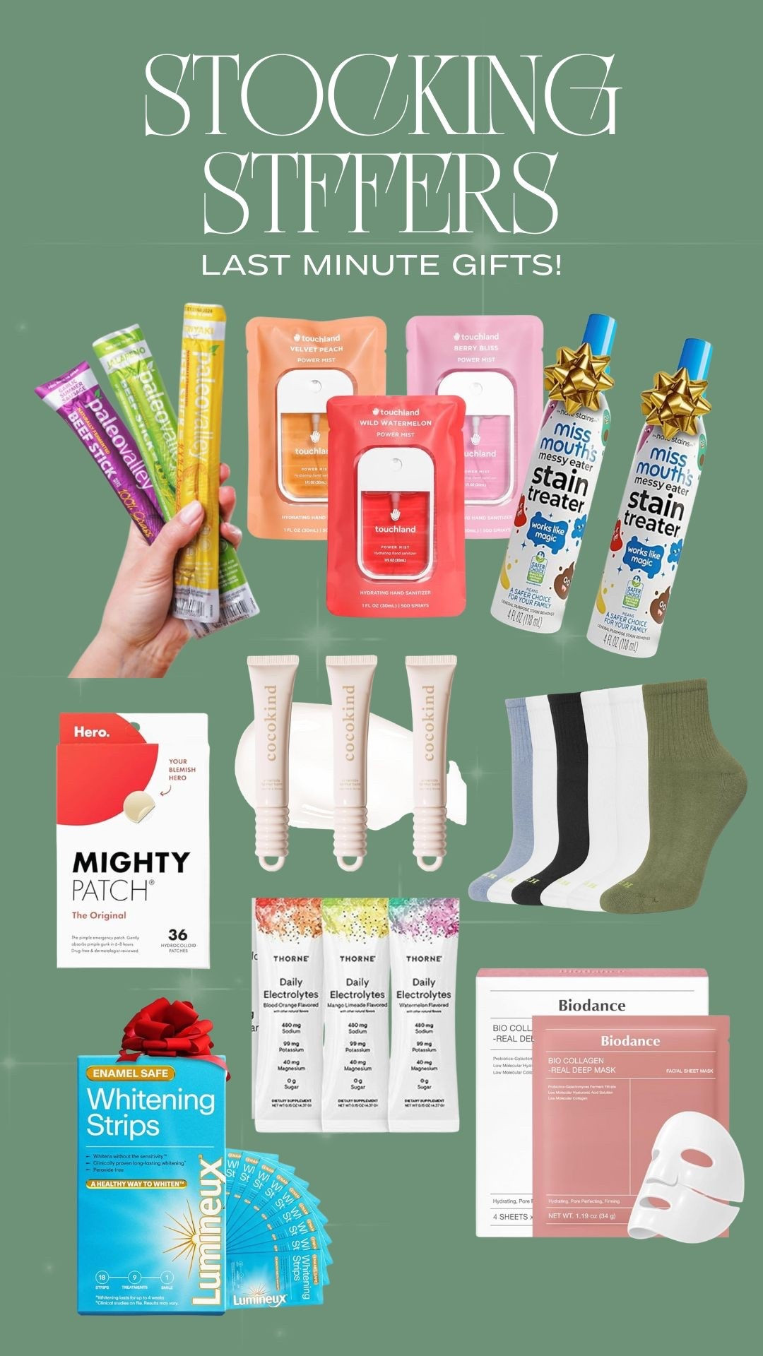 Last minute stocking stuffers.