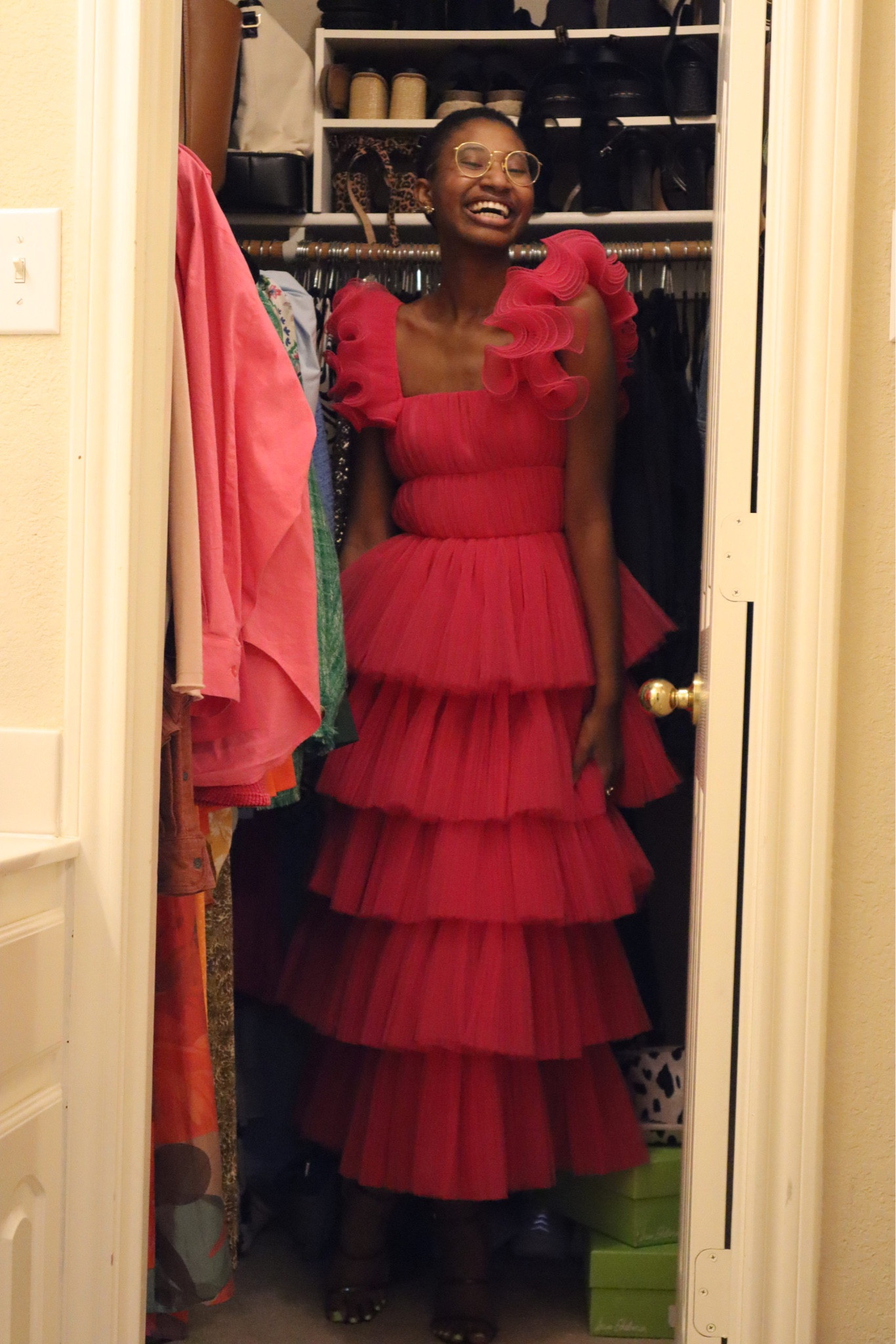 pink multi-tiered tulle dress with heels from DSW—dress fits true to size but snug. wearing a 0!  #gardenparty #spring #andotherstories #dsw

#LTKstyletip #LTKshoecrush