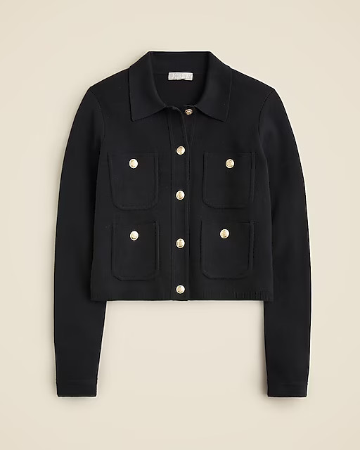Patch-pocket sweater lady jacket | J. Crew US