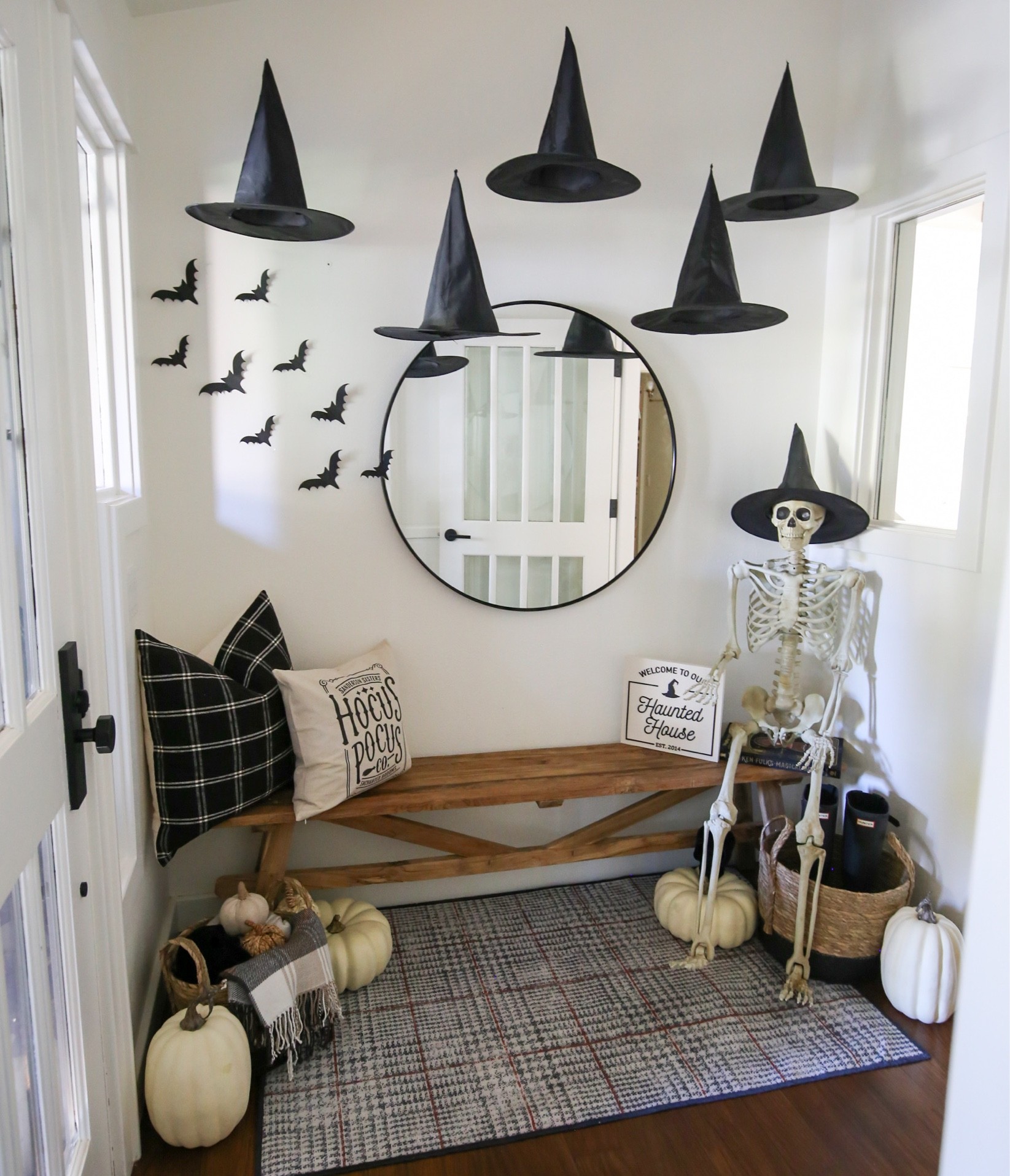 H O M E \ Halloween entryway with me bones, bats and witch hats!!

Home decor 
Etsy 
Amazon


#LTKHalloween #LTKhome