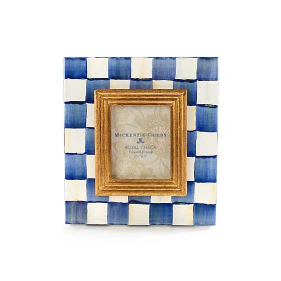 Royal Check Enamel Frame - 2.5" x 3" | MacKenzie-Childs