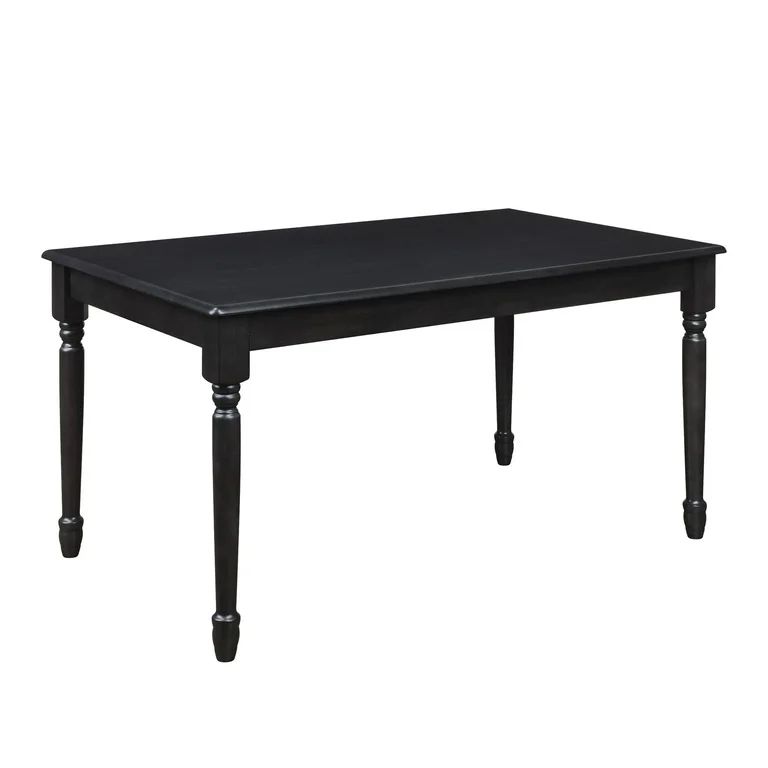 Better Homes and Gardens Autumn Lane Farmhouse Dining Table, Black Finish (Table only) | Walmart (US)