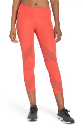 Women's Zella Swift Ii Crop Leggings, Size Small - Red | Nordstrom