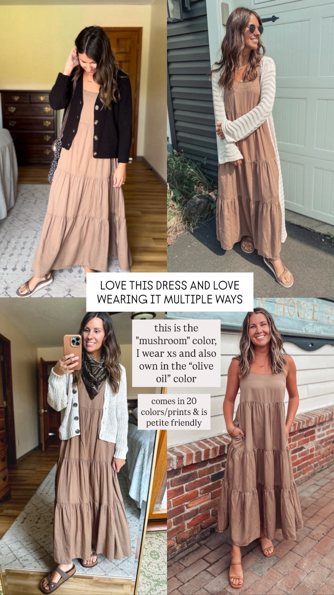 Wearing xs in my maxi dress (I am 5’1”—I also own in lime green). My teva sandals fit true to size.


#LTKgrwm #LTKTravel #LTKPetite