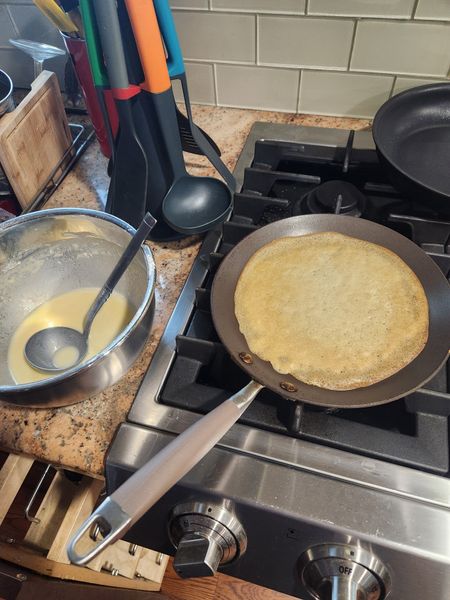 Saturday morning routine, kids favorite breakfast blintz food, all made quicker and easier with my tools, Joseph and Joseph, crepe pans and steady mixing bowls 

#LTKkids #LTKhome #LTKfamily