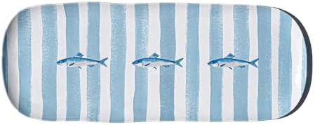 Sardinia Melamine Stripe Serving Platter - Blue - 17" | Amazon (US)