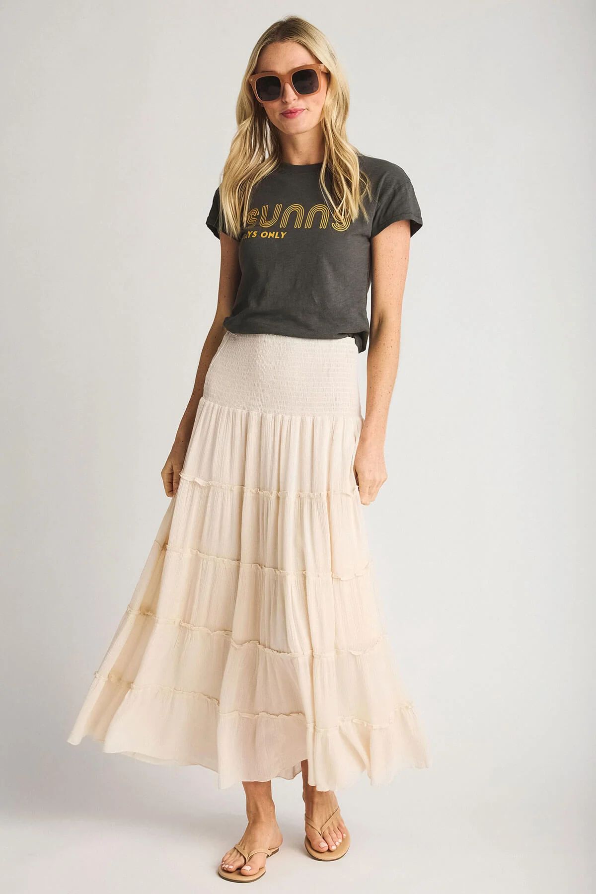 Sweet Generis Tiered Maxi Skirt | Social Threads