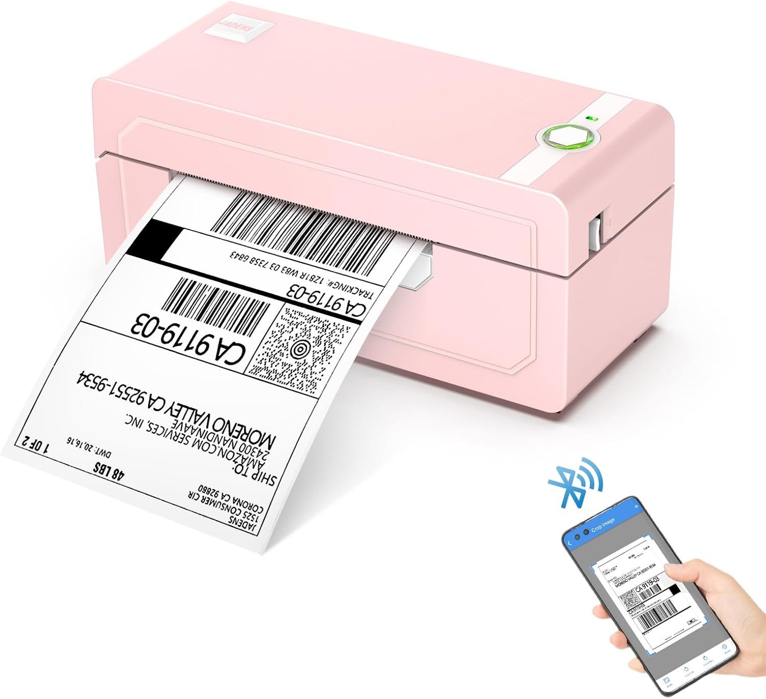 JADENS Bluetooth Thermal Label Printer 4x6, Pink Wireless Shipping Label Printer for Small Busine... | Amazon (US)