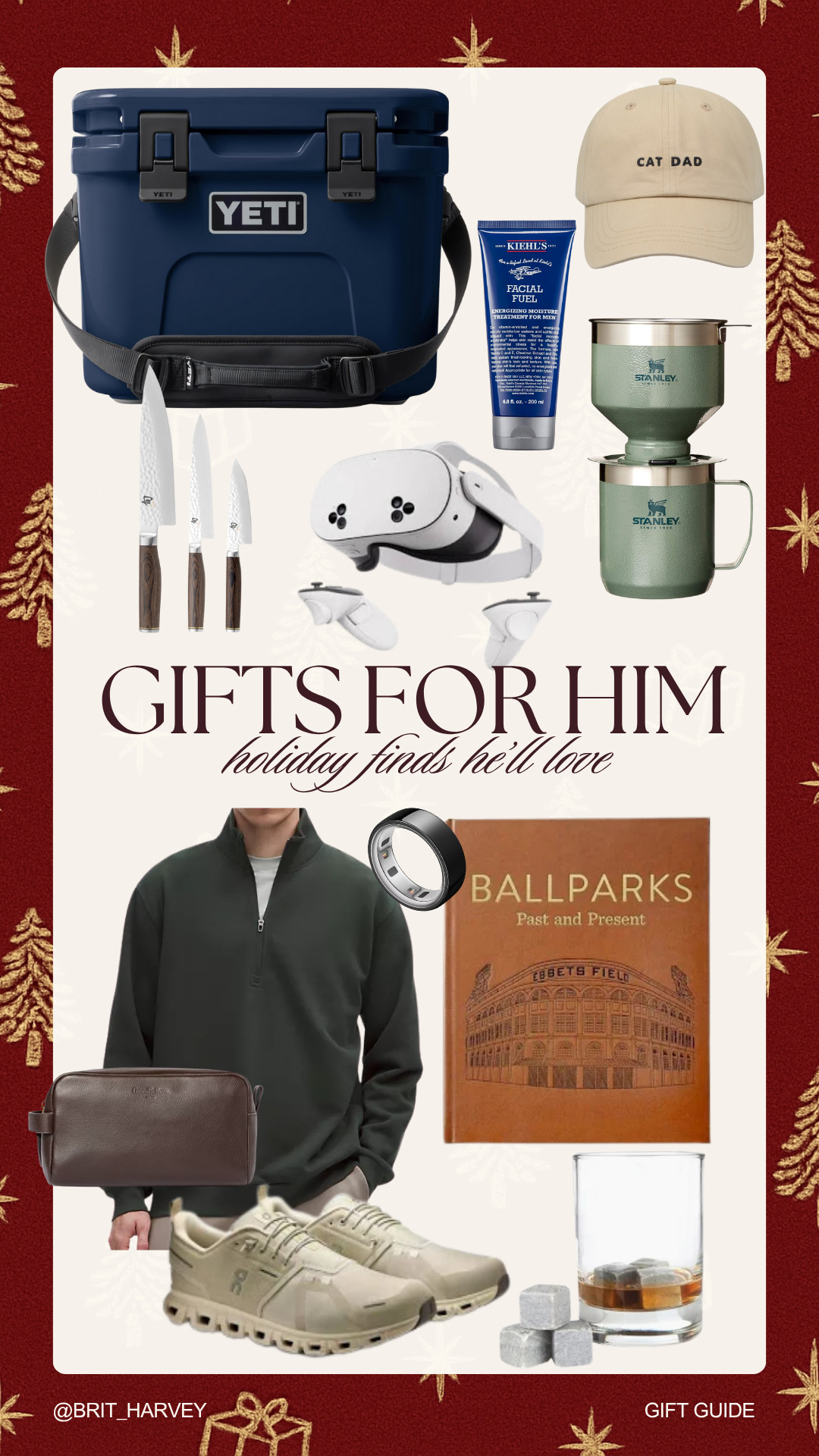 Holiday Gift Guide 🎁 | For Him
Practical picks with a personal touch — from YETI and On to cozy layers and unique Etsy finds (like the Cat Dad hat that’s perfect for Brad).
#HolidayGiftGuide #MensGiftGuide #EtsyFinds #GiftsForHim #LTKHoliday 

 