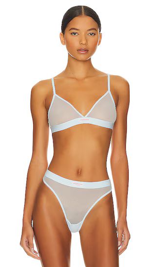 Triangle Bra With Bodywear Label in Blue Pearl | Revolve Clothing (Global)